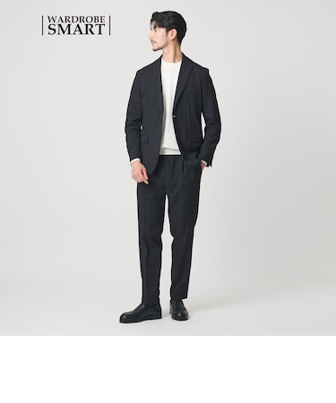 【WEB限定 WARDROBE SMART】LANATEC セットアップ/背抜きジャケット&イージーパンツ