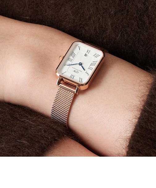 <DANIEL WELLINGTON>Quadro Melrose Roman Numerals Date/腕時計