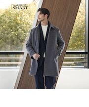 【WEB限定 WARDROBE SMART】PE メルトン バルカラーコート