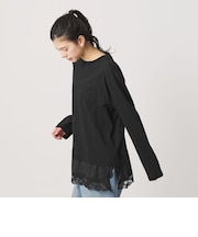 レースドッキング ロングスリーブTシャツ