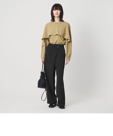 【WEB限定 Wardrobe DAILY MINIMAL】ダブルクロス ラップパンツ ウォッシャブル