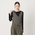コットン麻ブレンド カシュクール 2WAYニットベスト  ウォッシャブル