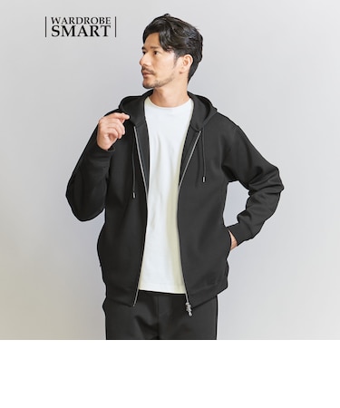 【WEB限定 WARDROBE SMART】ダブルニット ジップパーカー/セットアップ対応【抗菌・防臭】