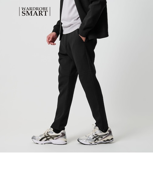 【WEB限定 WARDROBE SMART】ダブルニット イージーパンツ/セットアップ対応【抗菌・防臭】