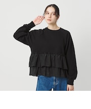 【WEB限定】ティアード スウェットプルオーバー