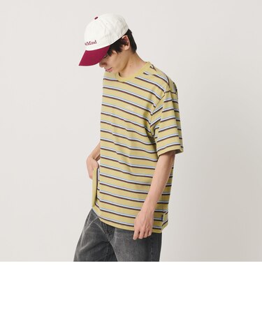 <NICE WEATHER>ボーダー ショートスリーブ Tシャツ