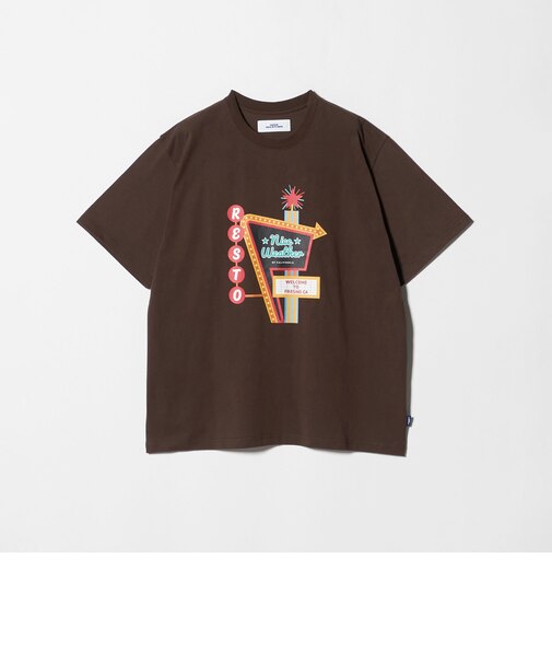 <NICE WEATHER>FRESNOプリント Tシャツ