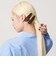 ＜heyep＞レザーライク ヘアクリップ/2P