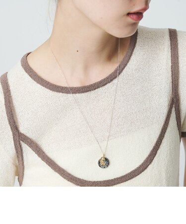 <LAPUIS>MIX Oui コイン ネックレス