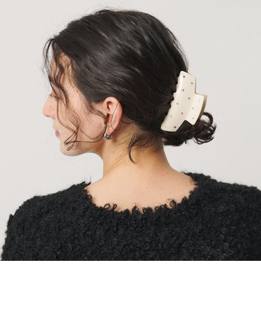 カラーストーン ヘアクリップ