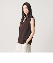 ウールカシミヤブレンド アクア ニットベスト