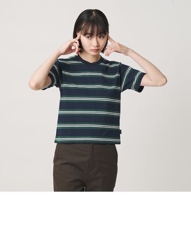 <NICE WEATHER>ボーダーショートスリーブ Tシャツ