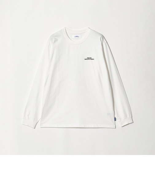 <NICE WEATHER>ロゴ ロングスリーブ Tシャツ