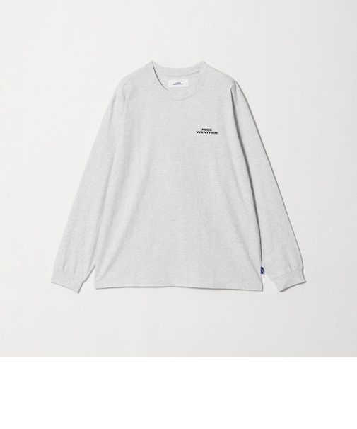 <NICE WEATHER>ロゴ ロングスリーブ Tシャツ