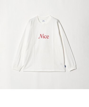 <NICE WEATHER>NICE ロゴ ロング スリーブTシャツ