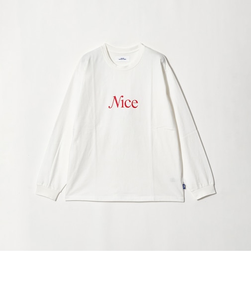 <NICE WEATHER>NICE ロゴ ロング スリーブTシャツ