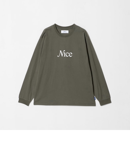 <NICE WEATHER>NICE ロゴ ロング スリーブTシャツ