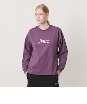 <NICE WEATHER>NICE ロゴ ロング スリーブTシャツ