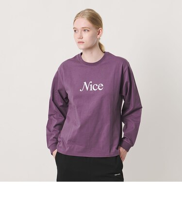 <NICE WEATHER>NICE ロゴ ロング スリーブTシャツ