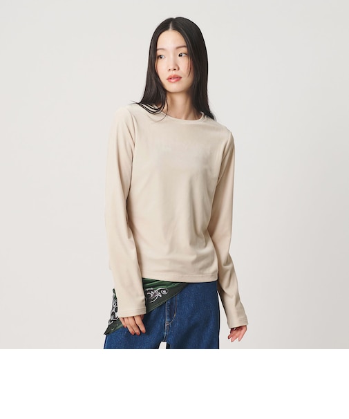ベロア ロングスリーブTシャツ ウォッシャブル