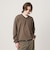 KNITEE フェザー コットン Vネック ニット Tシャツ ウォッシャブル