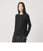 毛セルロースブレンド クルーネック カットソー