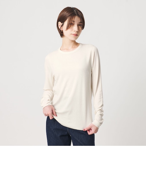 毛セルロースブレンド クルーネック カットソー