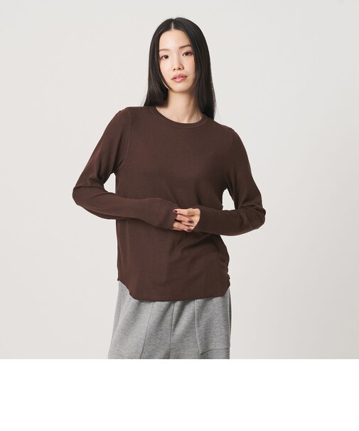 毛セルロースブレンド クルーネック カットソー