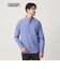 【WEB限定 WARDROBE SMART】コットン バンドカラー スキッパー シャツ