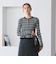 【WEB限定 Wardrobe DAILY MINIMAL】ボーダー ペプラムニットカーディガン