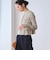 【WEB限定 Wardrobe DAILY MINIMAL】ボーダー ペプラムニットカーディガン