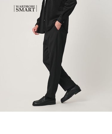 【WEB限定 WARDROBE SMART】 ウールライク ステルスポケット 1P セミワイド パンツ