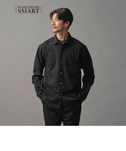 【WEB限定 WARDROBE SMART】ウールライク シャツ