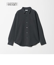 【WEB限定 WARDROBE SMART】ウールライク シャツ