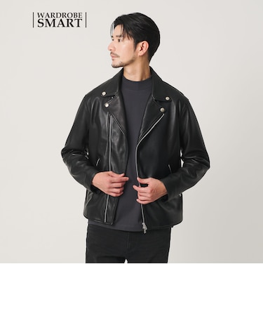 【WEB限定 WARDROBE SMART】 シープ ダブル ライダースジャケット