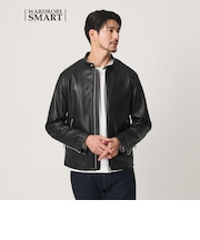 【WEB限定 WARDROBE SMART】 シープ シングル ライダースジャケット
