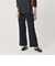 【WEB限定 Wardrobe DAILY MINIMAL】ダブルクロス フレアパンツ ウォッシャブル