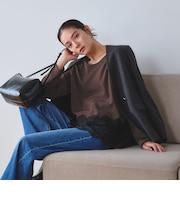 【WEB限定 Wardrobe DAILY MINIMAL】ヘムレース ブラウス ウォッシャブル