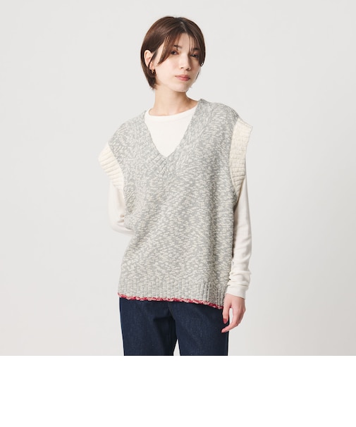 【別注】<+81BRANCA>Vネック ニット ベスト