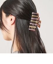 ストライプ ヘアクリップ