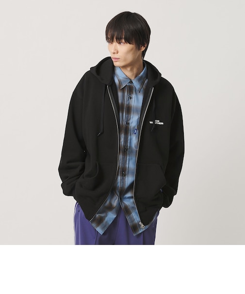 <NICE WEATHER>ロゴ ジップフーディ