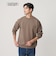 【WEB限定 WARDROBE SMART】ダブルニット ロゴ クルーネック スウェット/セットアップ対応【抗菌・防臭】