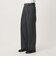 ウールミックス ツイル 2タック ワイド ストレート スラックス