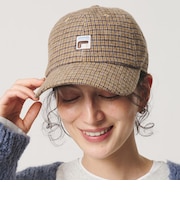 【別注】<FILA>フランネルチェック キャップ