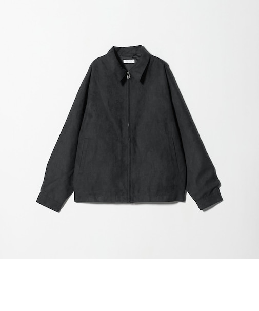 【WEB限定 WARDROBE SMART】スエードライク ジップ ブルゾン