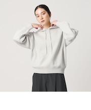 コットンウールブレンド ソリッド&ボーダーニットフーディ ウォッシャブル