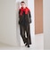 【WEB限定 Wardrobe DAILY MINIMAL】チェック バックゴム ワイドパンツ