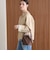 【WEB限定 Wardrobe DAILY MINIMAL】バイカラー ジップ カーディガン