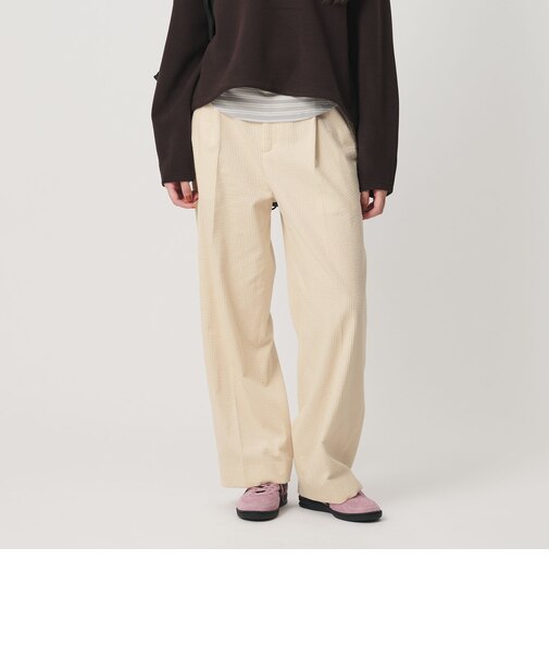 コットン コーデュロイ ストレート パンツ ウォッシャブル