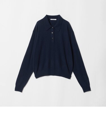 ウールカシミヤ ポロニット ウォッシャブル